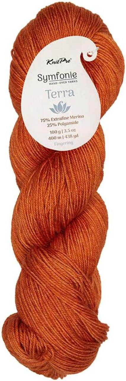 KnitPro Symfonie Premium Hand-Dyed Merino Wool & Polyamide Sock Yarns|Terra